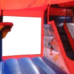 Inside Picture of Bounce Area & Basketball Hoop
