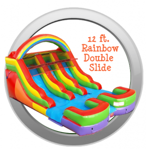 12ft Rainbow Double Slide Rental